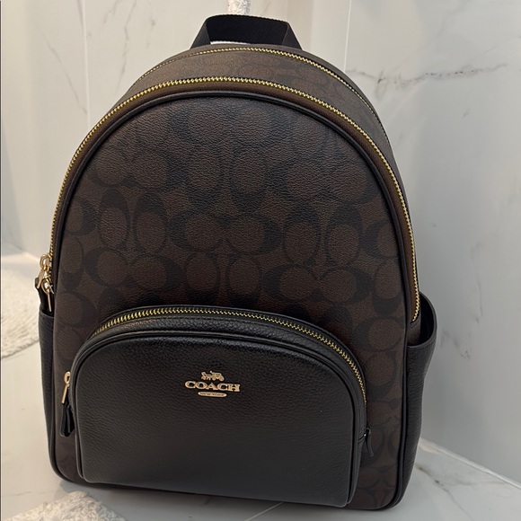 Coach Handbags - Coach Brown and Black Backpack